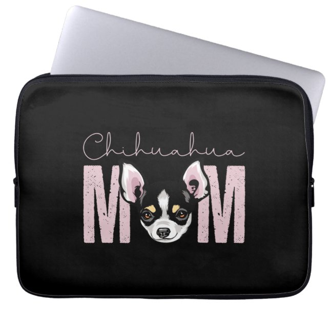 Chihuahua Mom Laptopschutzhülle (Vorderseite)