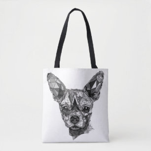 Chihuahua Mosaic Geometrie Art Dog