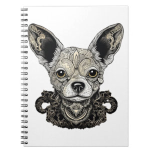 Chihuahua Mosaic Geometrie Art Dog Notizblock