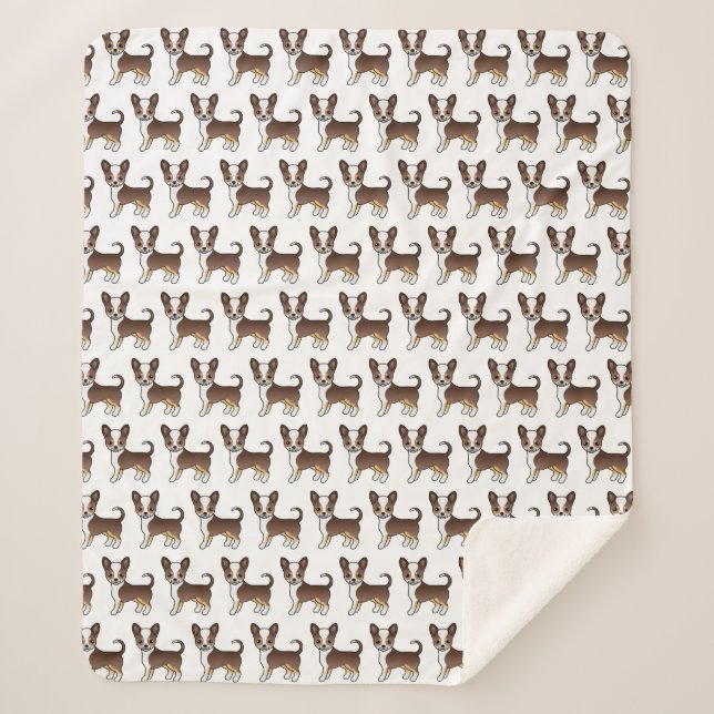 Chihuahua-Muster Sherpadecke (Vorderseite)