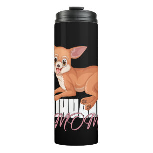Chihuahua-Mutter-Shirt Muttertag Tierbesitzer Thermosbecher