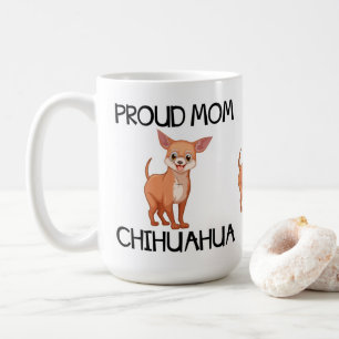 Chihuahua-Mutter-Welpen-Hund-Rettung Adoptieren Ma Kaffeetasse