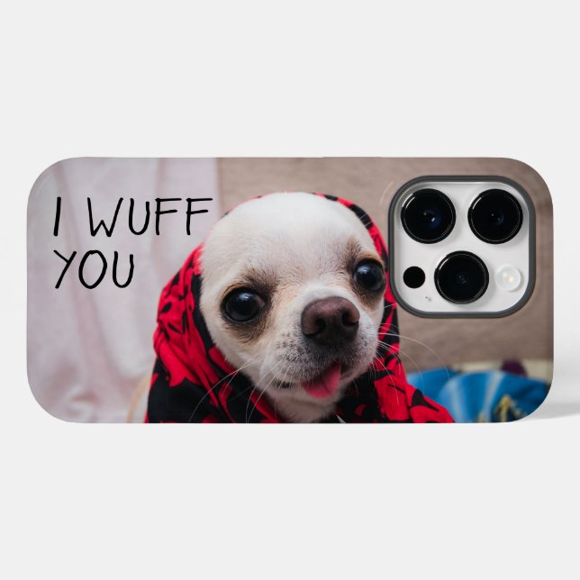 Chihuahua niedlich, ich wähe dir Liebe Valentines Case-Mate iPhone Hülle (Rückseite (Horizontal))