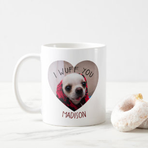 Chihuahua niedlich wuchsen Sie Liebe Valentinische Kaffeetasse
