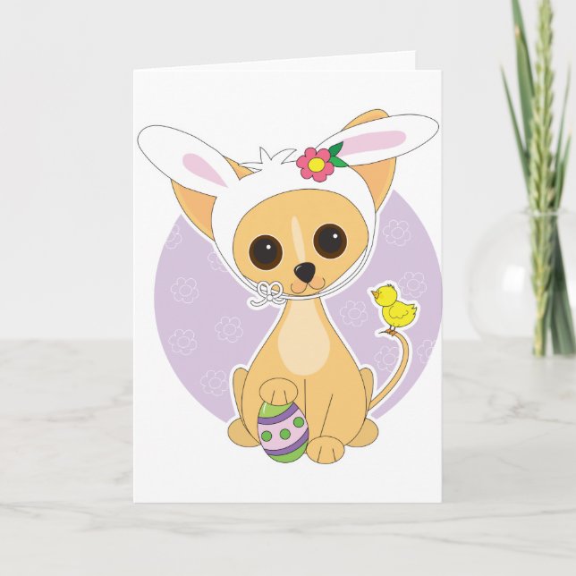 Chihuahua Oaster Feiertagskarte (Vorderseite)