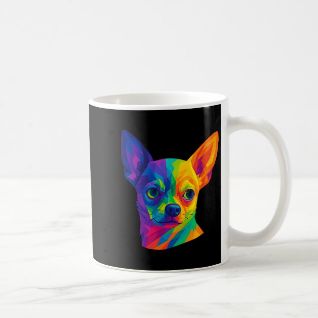 Chihuahua P Art Rtrait For Dog Owners  Kaffeetasse (Rechts)