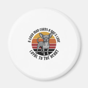 Chihuahua Papa Shirt Vintage Gravur Hunde Liebhabe Magnet