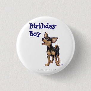 Chihuahua Party Center Button
