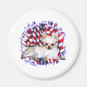 Chihuahua Patriot Magnet