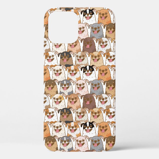 Chihuahua Pattern Case-Mate iPhone Hülle (Rückseite)