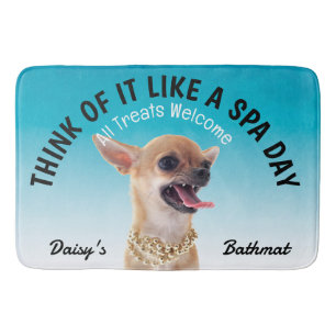 Chihuahua Personalisiert Hund Lover Bath Mat Badematte