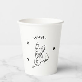 Chihuahua: Personalisierte Art Deco Pappbecher