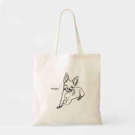 Chihuahua: Personalisierte Art Deco Tragetasche