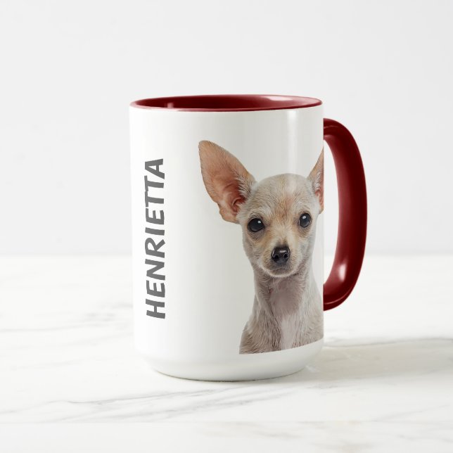 Chihuahua personalisierte Mug Tasse (VorderseiteRechts)