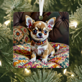 Chihuahua Personalisierte Weihnachten Ornament Aus Metall