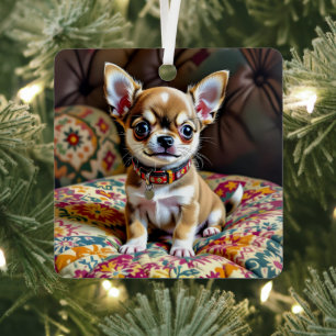 Chihuahua Personalisierte Weihnachten Ornament Aus Metall