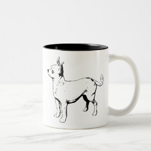 Chihuahua Pet Dog Zweifarbige Tasse