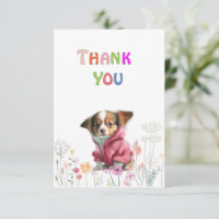 Chihuahua Pink Sweater Danke-Karte