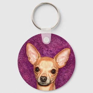 Chihuahua Portrait Schlüsselanhänger