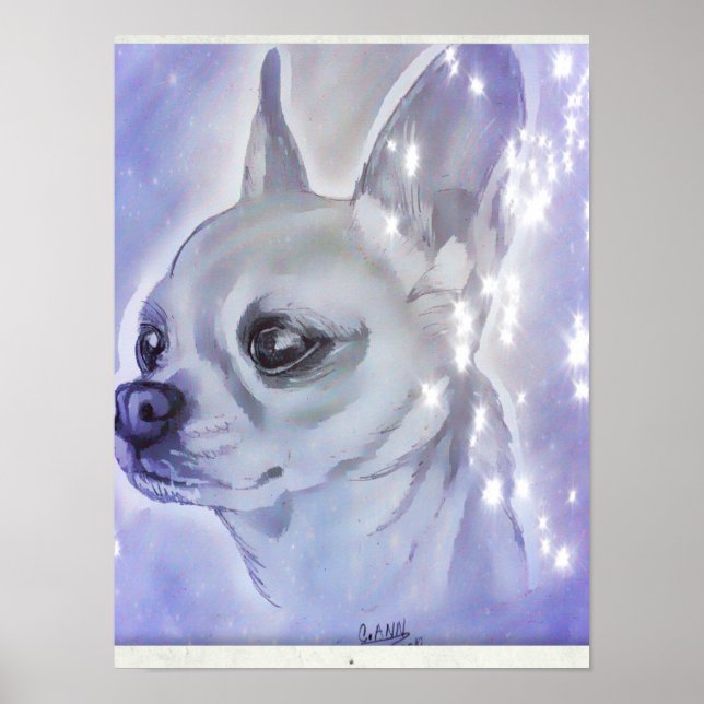 Chihuahua Poster von Carol Zeock (Vorne)
