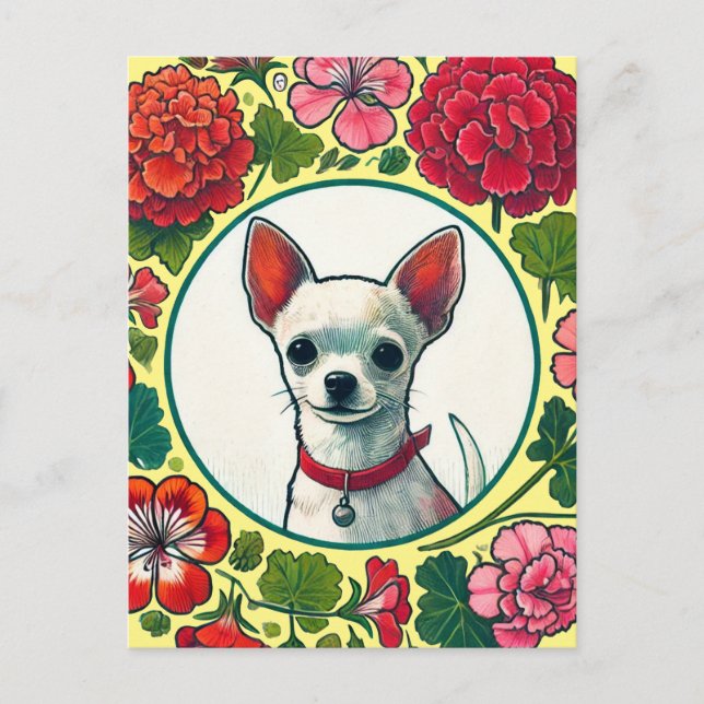 Chihuahua Postkarte (Vorderseite)