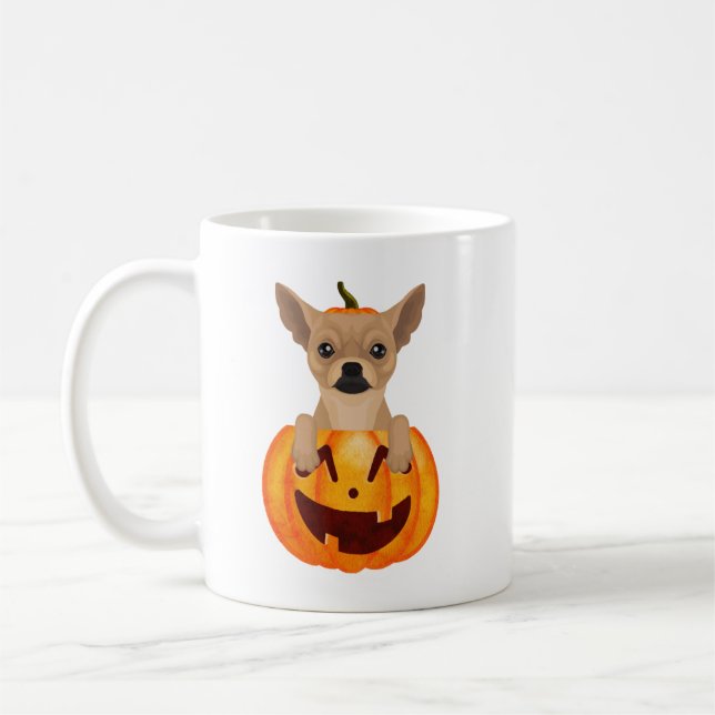 Chihuahua Pumpkin Kaffeetasse (Links)