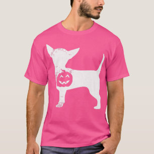 Chihuahua Pumpkin Lazy Halloween Costume Chiwawa D T-Shirt