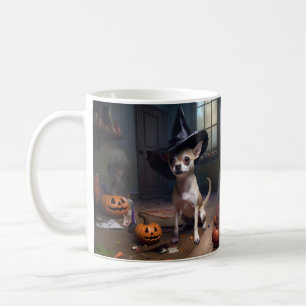 Chihuahua Pumpkins Halloween Beängstigend Kaffeetasse