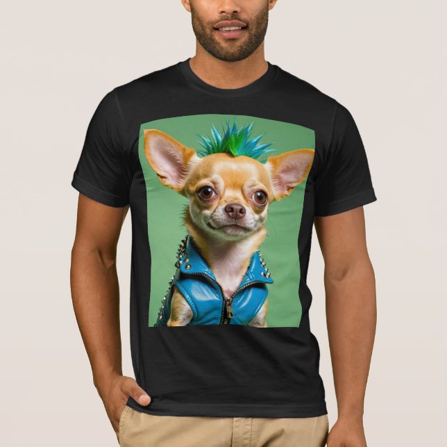 CHIHUAHUA PUNK ROCK 13 T-Shirt (Vorderseite)