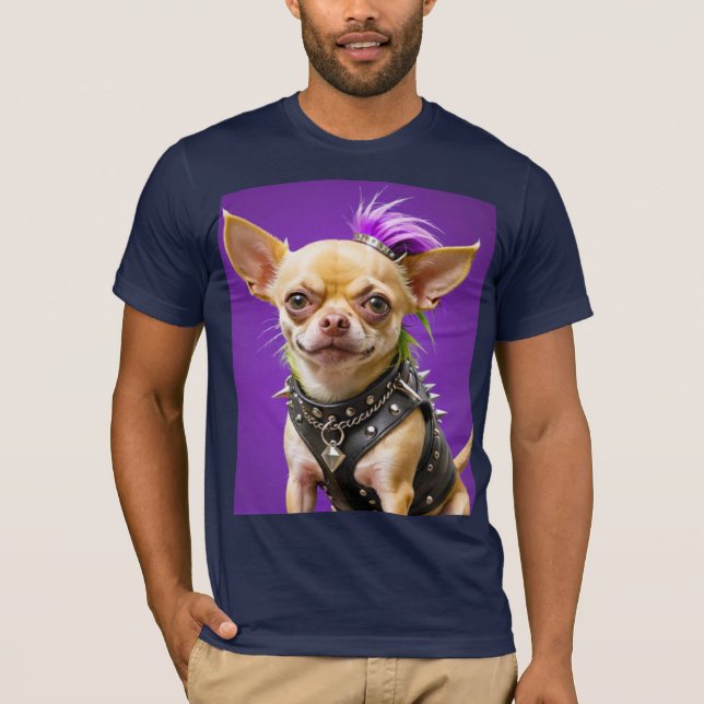 CHIHUAHUA PUNK ROCK 4 T-Shirt (Vorderseite)
