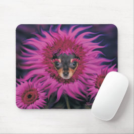 Chihuahua Puppy Blume Blossom Maus Pad Mousepad