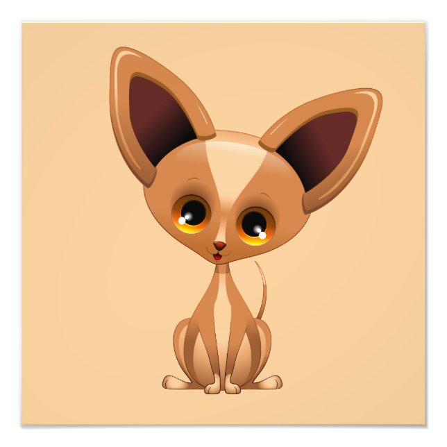 Chihuahua Puppy Cartoon Poster (Vorne)