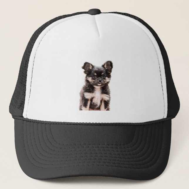 Chihuahua Puppy Dog Truckerkappe (Vorderseite)