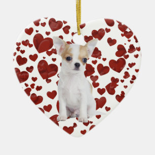 Chihuahua puppy keramik ornament