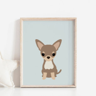 Chihuahua Puppy Kinderzimmer & Kids Room Decor Pos Poster