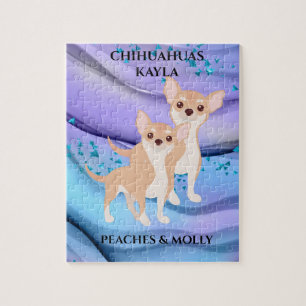 CHIHUAHUA PUZZLE & INDIVIDUELLE NAME VON PET & KIN