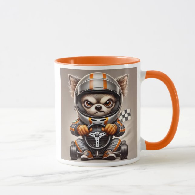 Chihuahua Rennfahrer. Tasse (Rechts)