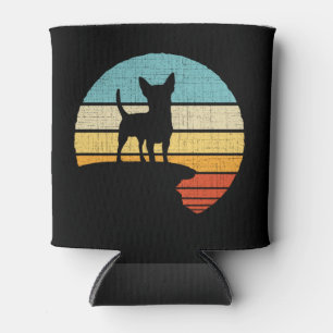 Chihuahua Retro Vintag 60er 70er Dog Welpenbesitze Dosenkühler
