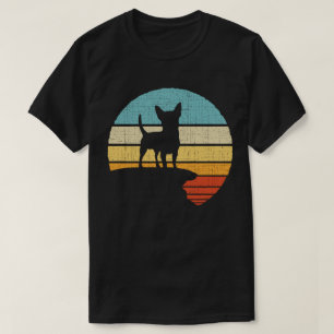 Chihuahua Retro Vintag 60er 70er Dog Welpenbesitze T-Shirt