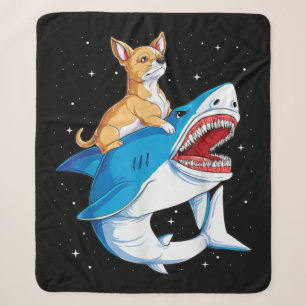 Chihuahua Riding Shark Jawsome Space Galaxy Angepa Sherpadecke