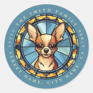 Chihuahua Round Stickers