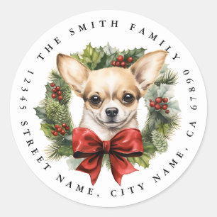 Chihuahua Round Stickers