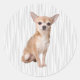 Chihuahua Runder Aufkleber (Vorderseite)