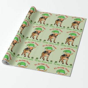Chihuahua-Sankt-Weihnachten Geschenkpapier