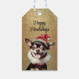 Chihuahua Santa Tag Geschenkanhänger