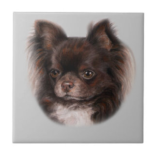 Chihuahua-Schokolade von Hand bemalt Fliese