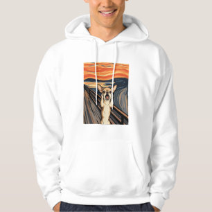 Chihuahua-Schrei-Expressionist-Hundekunst_1 Hoodie