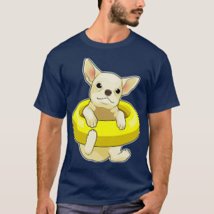 Chihuahua Schwimmbad Lifebuoy T-Shirt