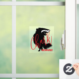 Chihuahua + Shark = Chark - BEWARE! Fensteraufkleber