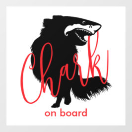 Chihuahua + Shark = Chark - Chark an Bord Fensteraufkleber